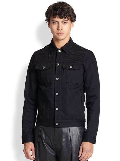 givenchy black jacket|Givenchy denim jacket men.